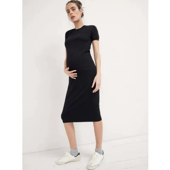 blue dress for baby girl Sleeveless Maternity Baby Shower Dress-Smallshow Black / Small main image 0